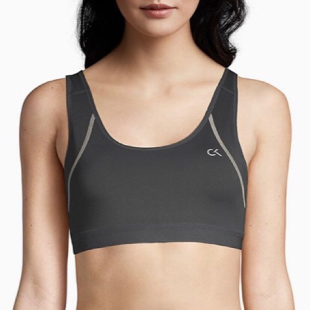 CK MEDIUM IMPACT SPORTS BRA (charcoal)